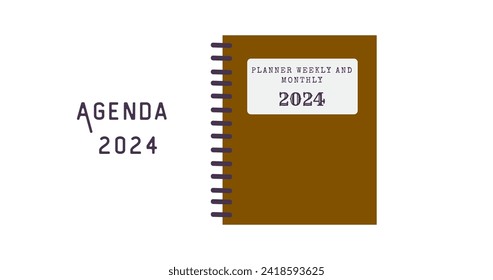 Vector design for notebook, 2024