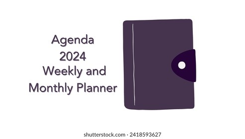 Vector design for notebook, 2024