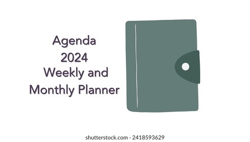 Vector design for notebook, 2024