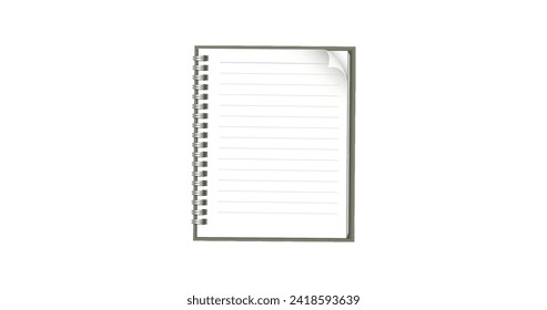 Vector design for notebook, 2024