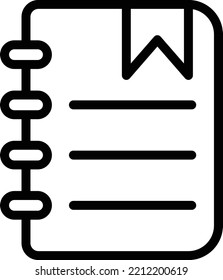 Vector Design Notepad Icon Style
