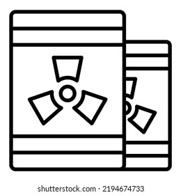 Vector Design Nuclear Waste Icon Style