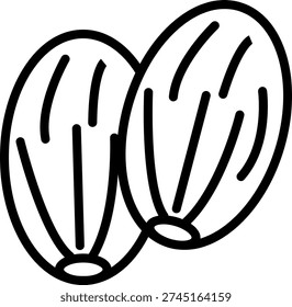Vector Design Nutmeg Nirvana Icon Style