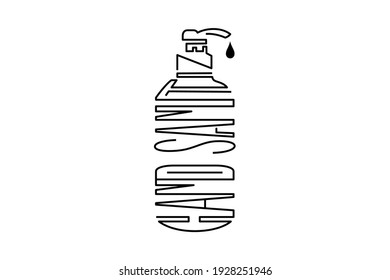 vector design object icon hand sanitizer