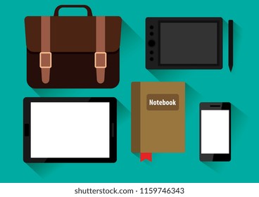 vector design of object office