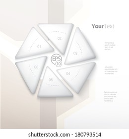 Vector design. Office business concept edition of a hexagon shaped banner or text box. Abstract minimal geometric 3d eps10 origami illustration for web, brochure, print, infographics or other medium.