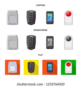 Vector design of office and house icon. Set of office and system vector icon for stock.