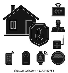Vector design of office and house logo. Collection of office and system vector icon for stock.