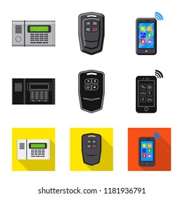 Vector design of office and house logo. Collection of office and system vector icon for stock.