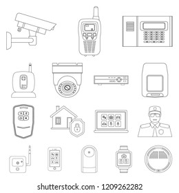 Vector design of office and house symbol. Collection of office and system stock vector illustration.