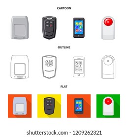 Vector design of office and house symbol. Set of office and system stock vector illustration.