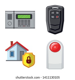 Vector design of office and house symbol. Collection of office and system stock vector illustration.