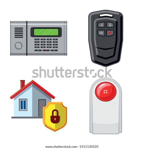 Vector design of office and\
house symbol. Collection of office and system stock vector\
illustration.