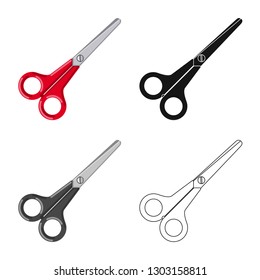 Vector design of office and supply logo. Set of office and school stock vector illustration.