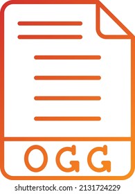 Diseño de vectores Estilo de iconos OGG
