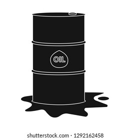 Vector design of oil and gas logo. Collection of oil and petrol stock vector illustration.