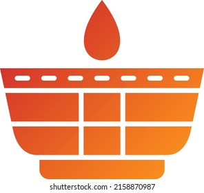 Vector Design Oil Lamp Icon Style