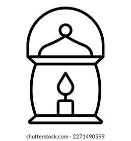 Vectordesign Oil Lamp Icon Style