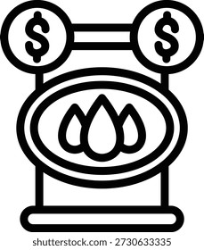 Vector Design Oil Purchase Icon Style