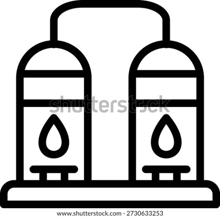 Vector Design Oil Refinery Icon Style