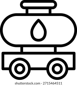 Estilo del icono del tanque de aceite del diseño del Vector