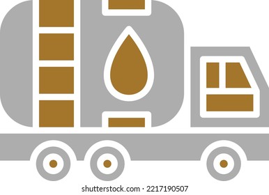 Vector Design Oil Truck Icon Style