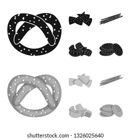 Vector design of Oktoberfest and bar icon. Collection of Oktoberfest and cooking stock symbol for web.