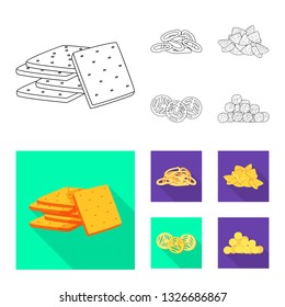 Vector design of Oktoberfest and bar icon. Collection of Oktoberfest and cooking stock vector illustration.