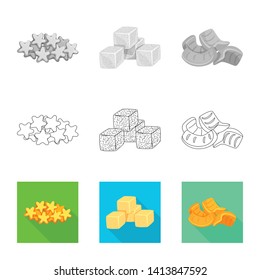 Vector design of Oktoberfest and bar icon. Set of Oktoberfest and cooking stock symbol for web.