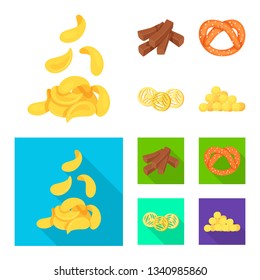 Vector design of Oktoberfest and bar logo. Set of Oktoberfest and cooking vector icon for stock.