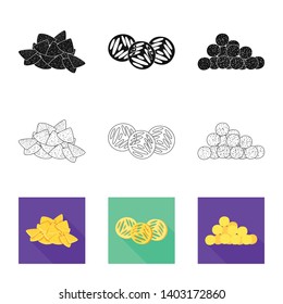 Vector design of Oktoberfest and bar logo. Collection of Oktoberfest and cooking stock symbol for web.