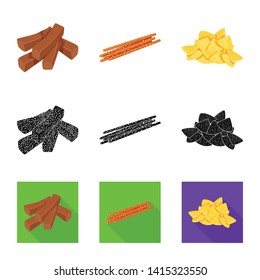 Vector design of Oktoberfest and bar logo. Set of Oktoberfest and cooking vector icon for stock.