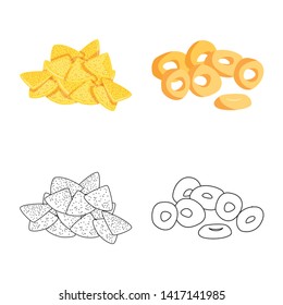 Vector design of Oktoberfest and bar logo. Collection of Oktoberfest and cooking vector icon for stock.