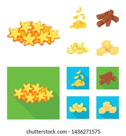 Vector design of Oktoberfest and bar logo. Collection of Oktoberfest and cooking stock vector illustration.