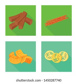 Vector design of Oktoberfest and bar sign. Collection of Oktoberfest and cooking vector icon for stock.