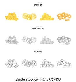 Vector design of Oktoberfest and bar sign. Collection of Oktoberfest and cooking stock symbol for web.