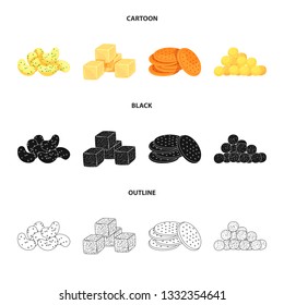 Vector design of Oktoberfest and bar symbol. Collection of Oktoberfest and cooking stock vector illustration.