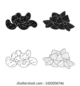 Vector design of Oktoberfest and bar symbol. Collection of Oktoberfest and cooking vector icon for stock.