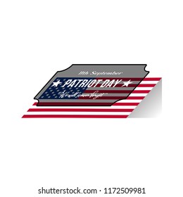 Vector design on 9/11 day to commemorate