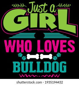 Vector design on the theme of dog breeds, colorful, typography, t-shirt