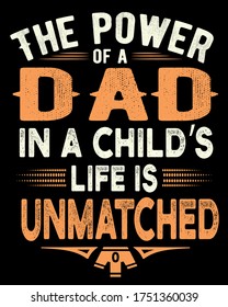 Vector design on the theme of father's day 
Stylized Typography, t-shirt graphics, print, poster, banner, wall mat