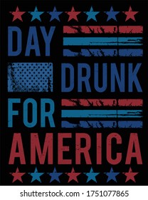 Vector design on the theme of Independent's of United States of America 
Stylized Typography, t-shirt graphics, print, poster, banner