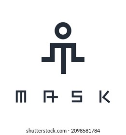 Vector design on the theme of mask and people