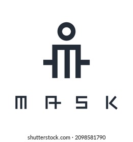 Vector design on the theme of mask and people