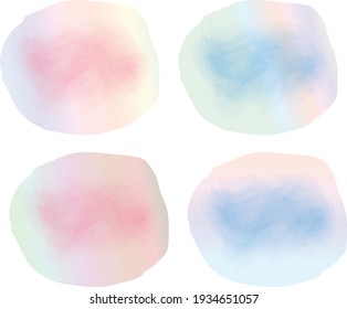 Vector design on water color, multiple colors, illustration