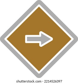 Vector Design One Way Icon Style