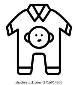 Vektordesign Onesie-Symbolstil