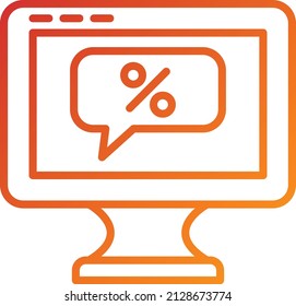 Vector Design Online Discount Icon Style