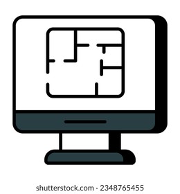 Vektordesign des Online-Designs