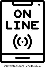 Diseño de Vector Online Estilo de Icono